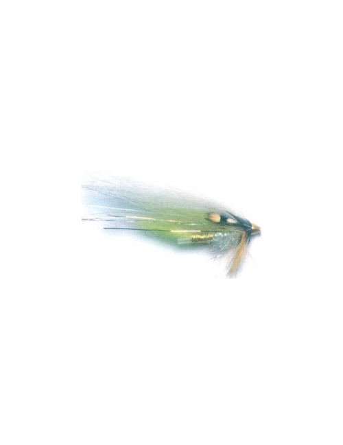 Moscas Guideline Salar Tube Flies G-17 Yellow White Wing