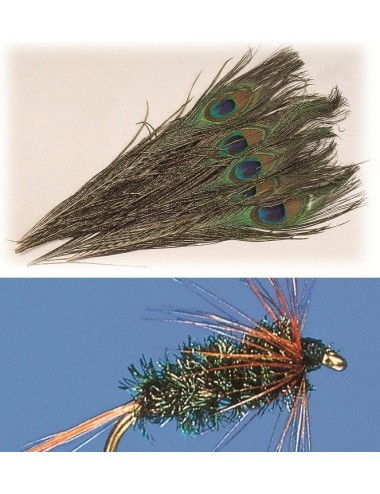 Ojos de pavo real sin desbarbar