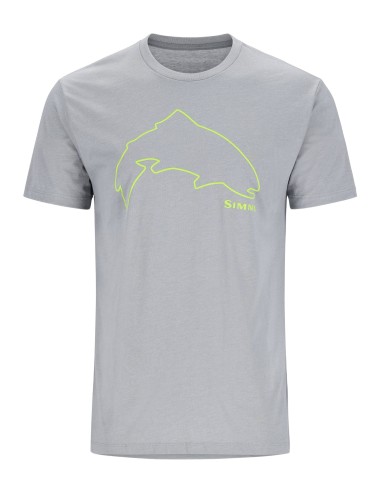 Camiseta Simms Trout Outline Stone