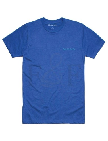Camiseta Simms Palm Tarpon Fill Royal