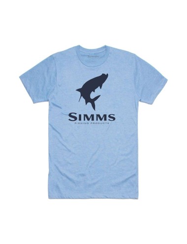 Camiseta Simms Tarpon Logo Light Blue