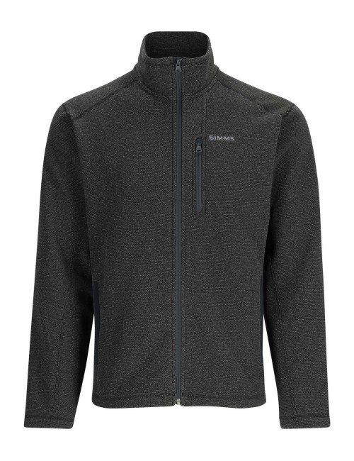Jersey Simms Rivershed Full Zip Black Heather