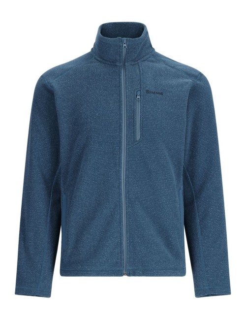 Jersey Simms Rivershed Full Zip Neptune Heather