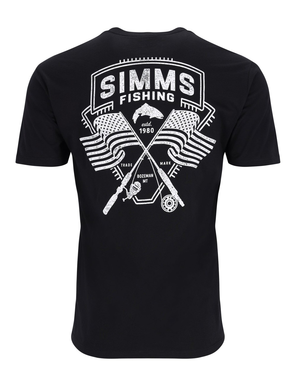 Camiseta Simms Rods and Stripes Black