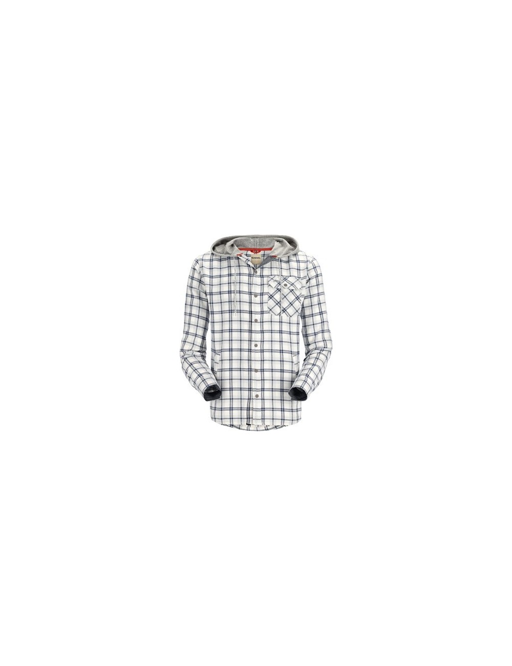 Camisa Simms Flannel Hoody Navy/Sterling Camp Camisa Simms Flannel Hoody Navy/Sterling Camp